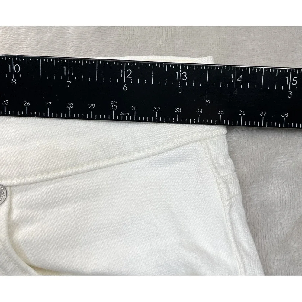 Citizens of Humanity Jeans Womens White 27 Olivia Crop High Rise Slim